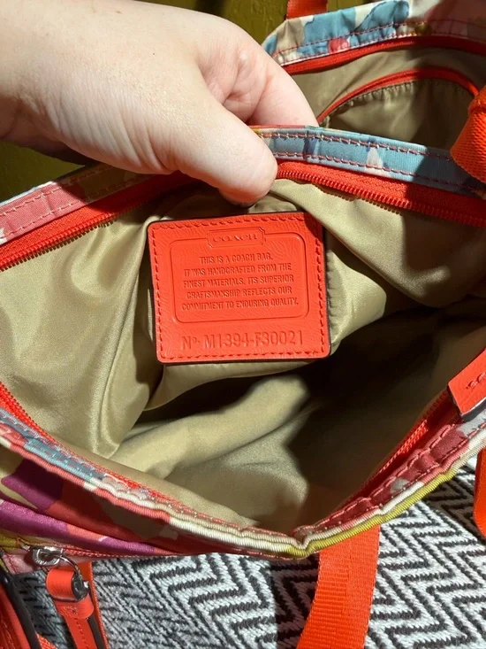 Coach 3pc Getaway Floral Travel Set Weekender Pouch & Crossbody - Picture 8 of 16